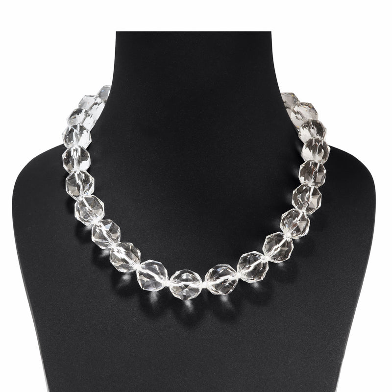 Faceted Rock Crystal Necklace