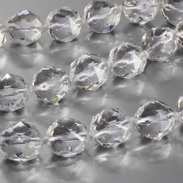 Faceted Rock Crystal Necklace