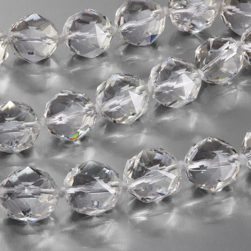 Faceted Rock Crystal Necklace