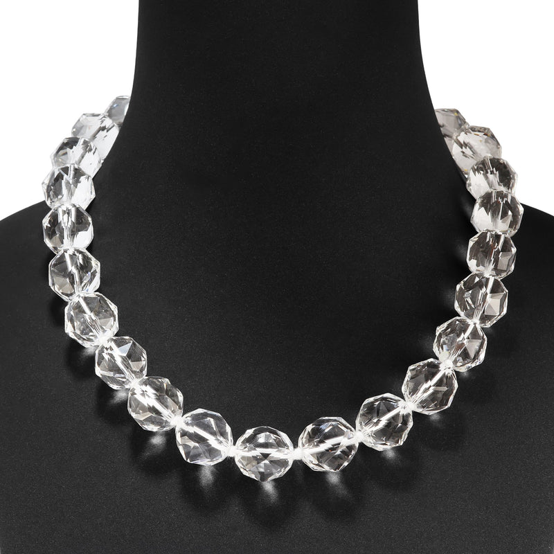 Faceted Rock Crystal Necklace