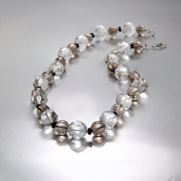 Rock Crystal & Smoky Quartz Necklace
