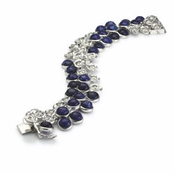 Babylon Sodalite & Sterling Silver Bracelet B74 CLEARANCE SAVE £50