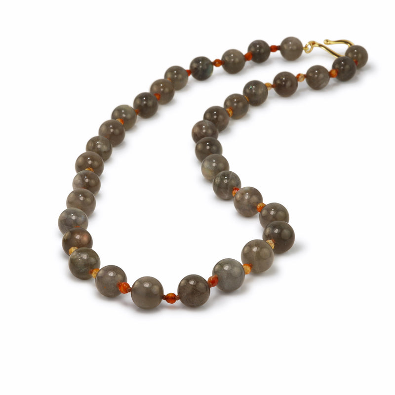 Labradorite & Carnelian Necklace T30