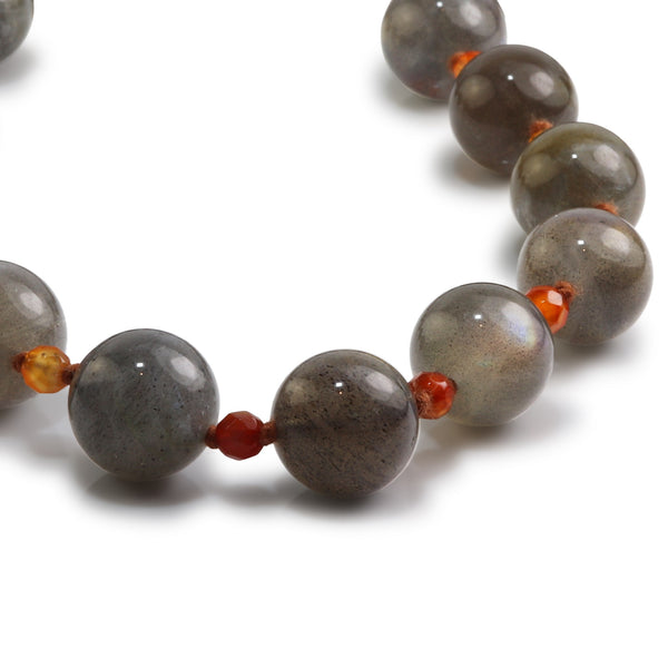 Labradorite & Carnelian Necklace T30