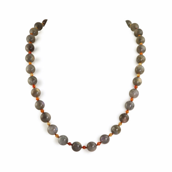 Labradorite & Carnelian Necklace T30