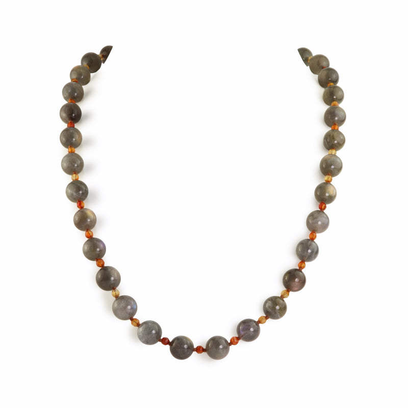 Labradorite & Carnelian Necklace T30