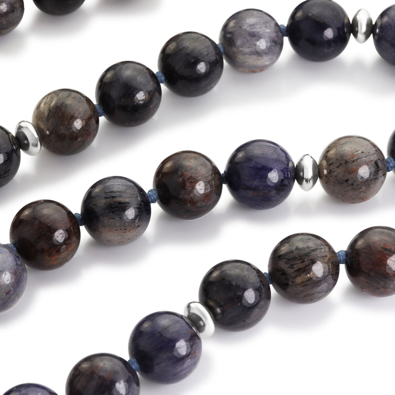 Natural Cloudy Sapphire Necklace H18