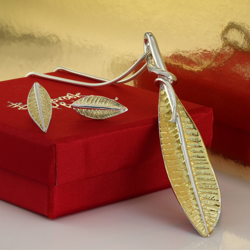 Willow Gilded Silver Pendant