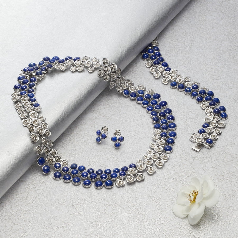 Babylon Sodalite & Sterling Silver Bracelet B74 CLEARANCE SAVE £50