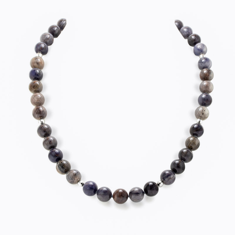 Natural Cloudy Sapphire Necklace H18