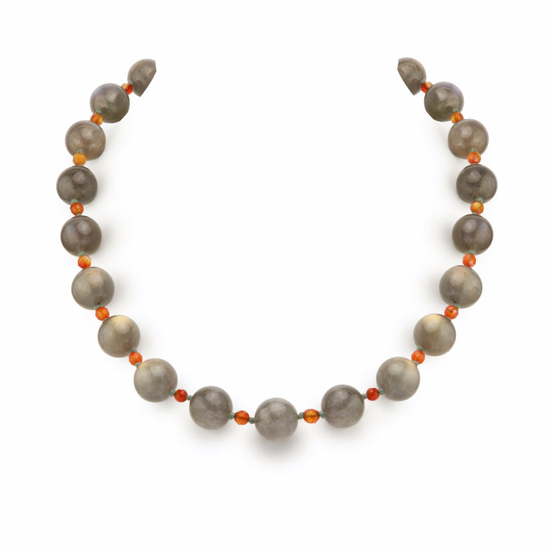 Labradorite & Carnelian Necklace