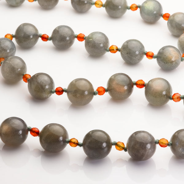 Labradorite & Carnelian Necklace