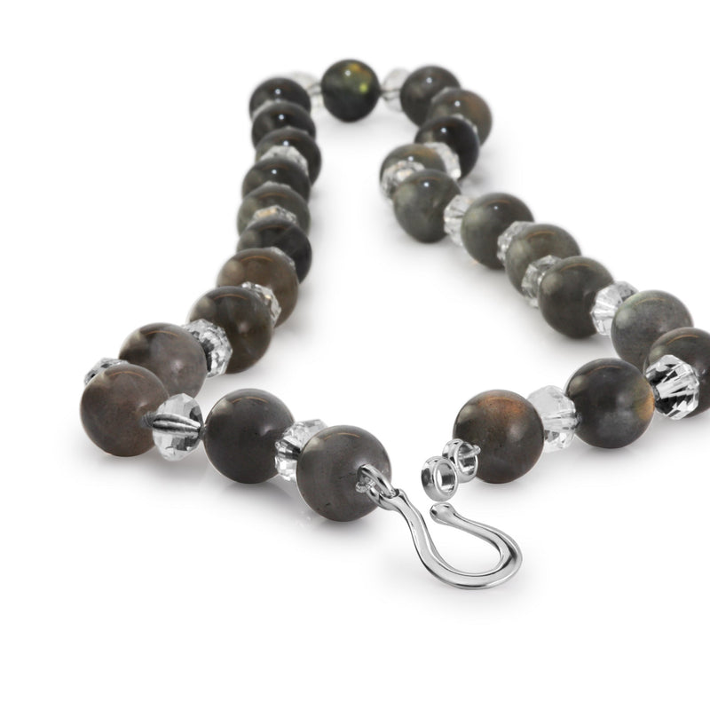 Labradorite & Rock Crystal Necklace