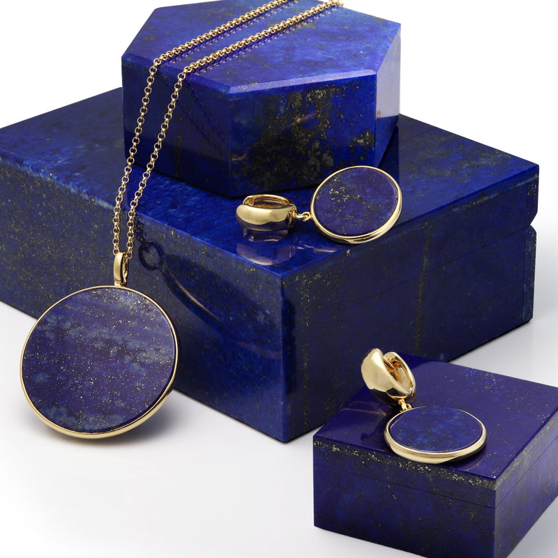 Kasimir Gilded Lapis Lazuli Pendant