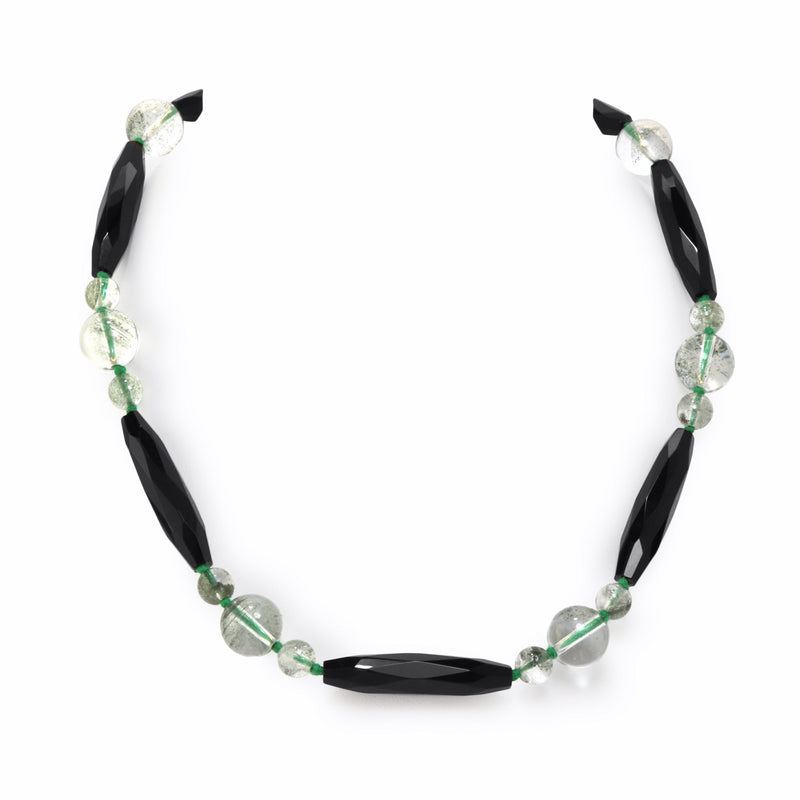 Onyx & Lodolite Necklace