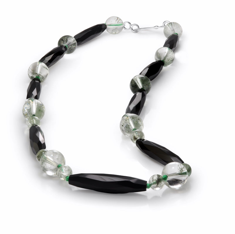 Onyx & Lodolite Necklace