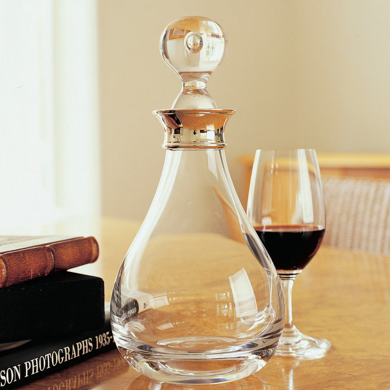 Director's Silver & Crystal Decanter