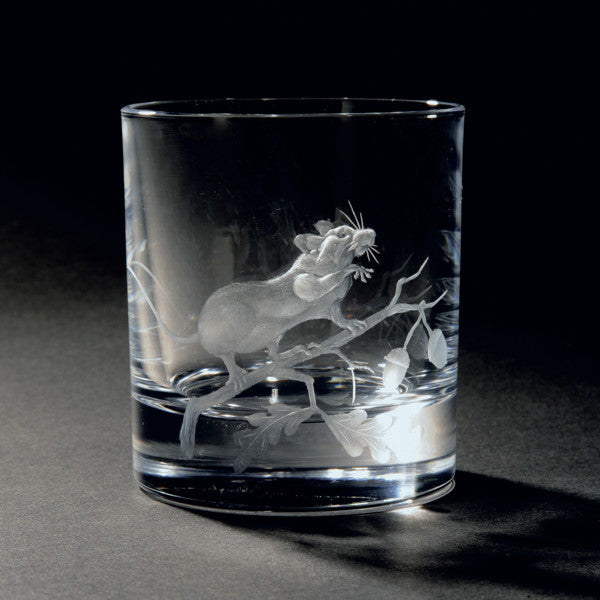 Autumn Harvest Hand Engraved Whisky Glass CLEARANCE save £40