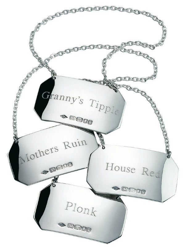 Silver Decanter Label (Single) - with a difference