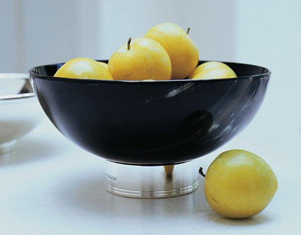Large Horn & Silver Bowl