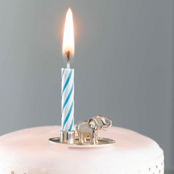 Jumbo Silver Birthday Candle Holder