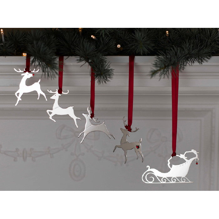 Rudolph Sterling Silver Christmas Decoration