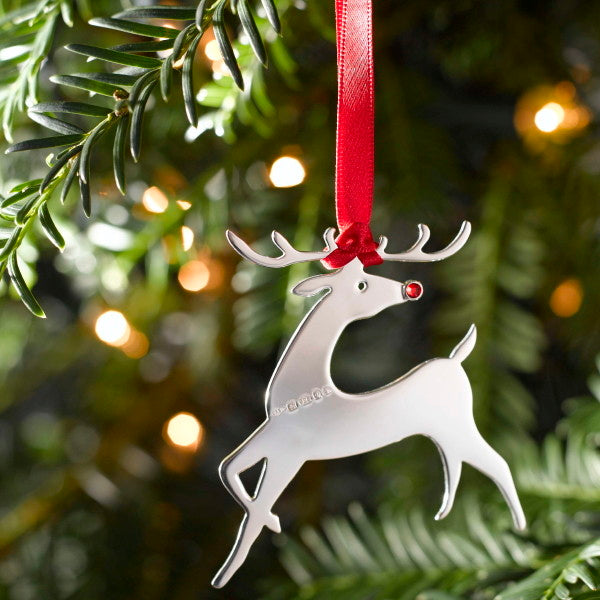 Rudolph Sterling Silver Christmas Decoration
