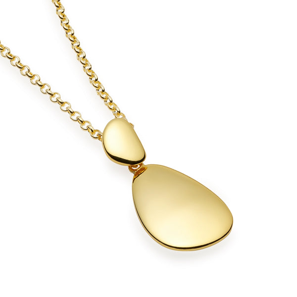 Golden Nugget Gilded Silver Pendant