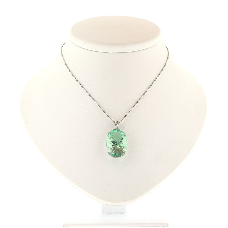 Clarisse Sunburst Cut Fluorite Pendant