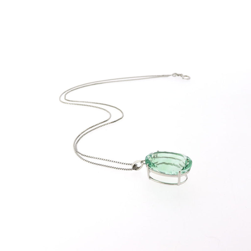Clarisse Sunburst Cut Fluorite Pendant