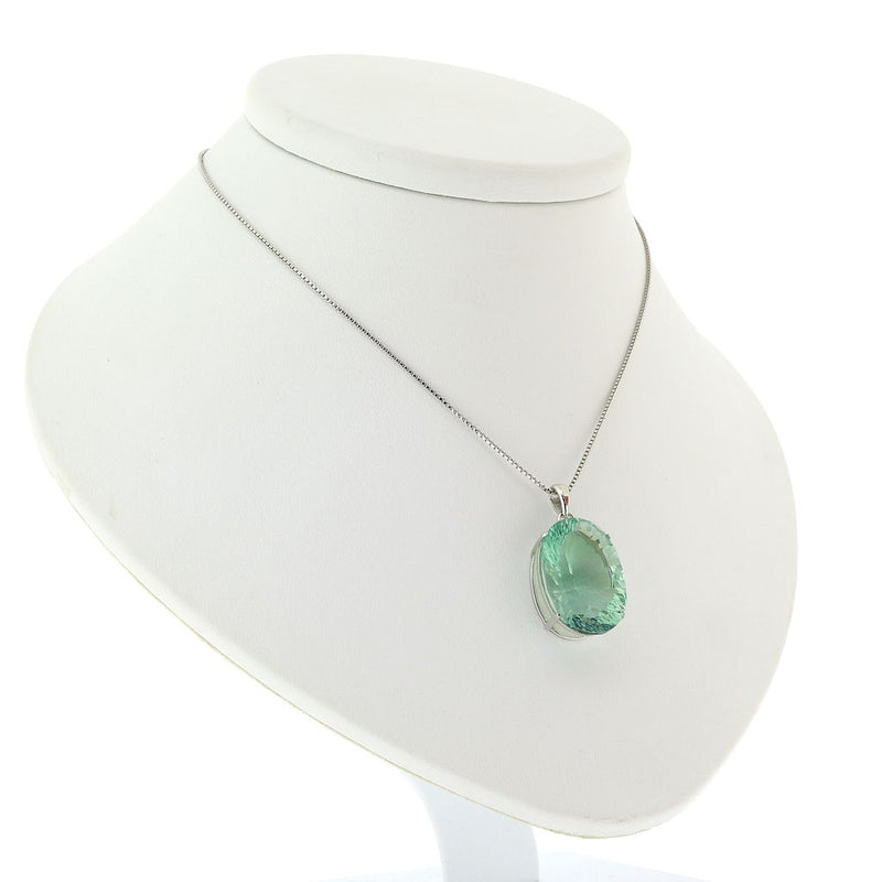 Clarisse Sunburst Cut Fluorite Pendant