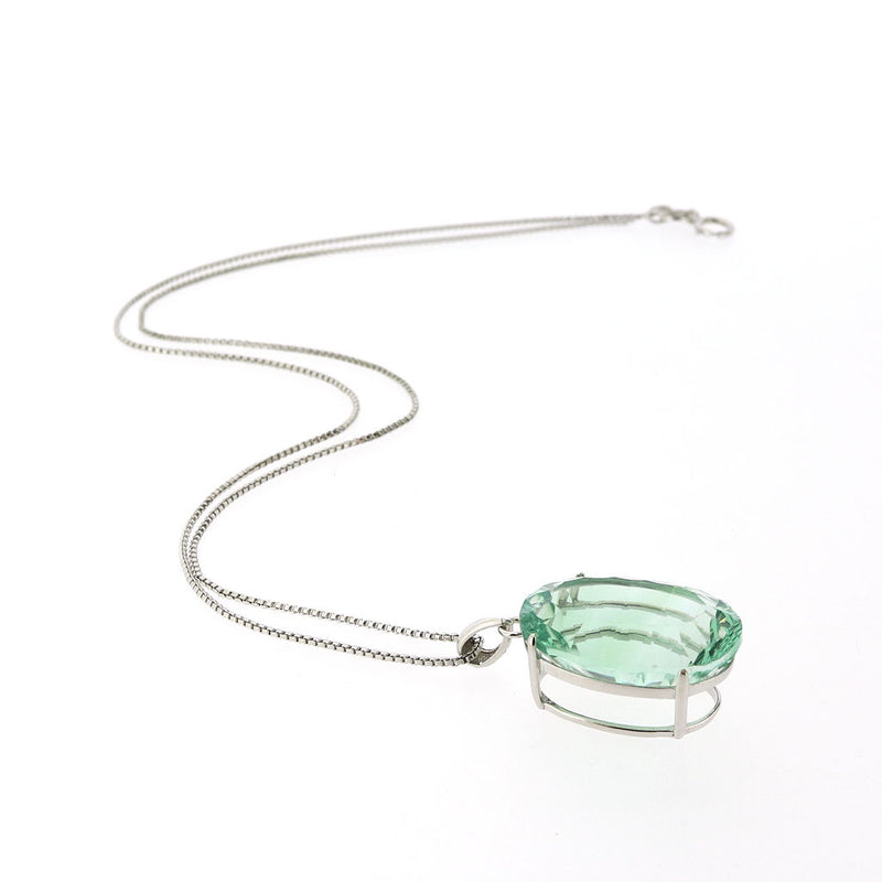 Clarisse Sunburst Cut Fluorite Pendant
