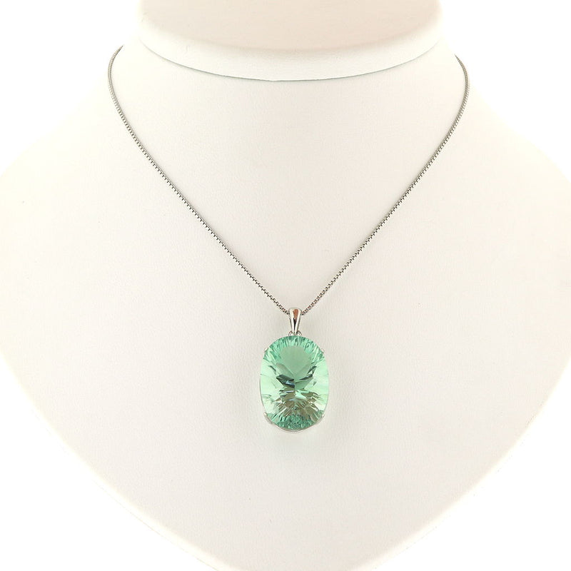 Clarisse Sunburst Cut Fluorite Pendant