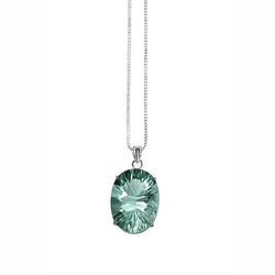 Clarisse Sunburst Cut Fluorite Pendant