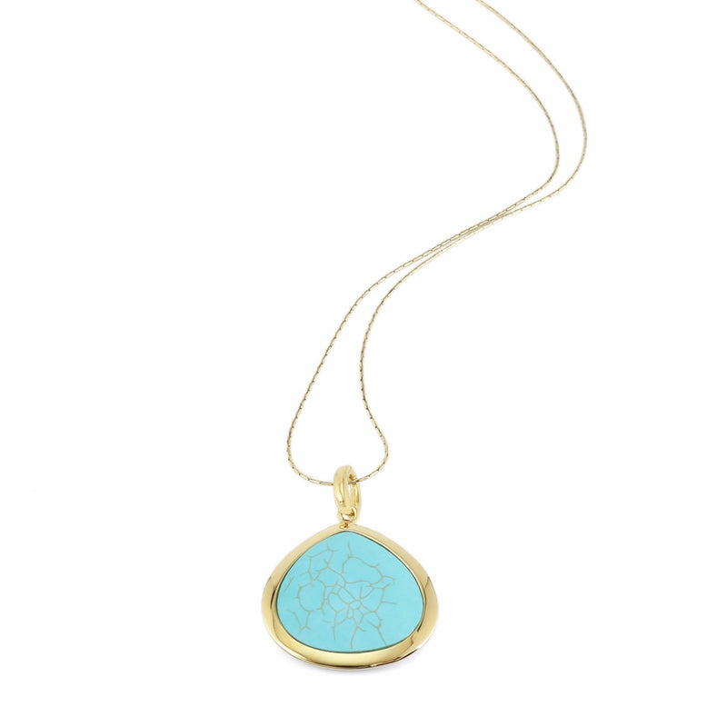 Azira Gilded Silver Howlite Pendant