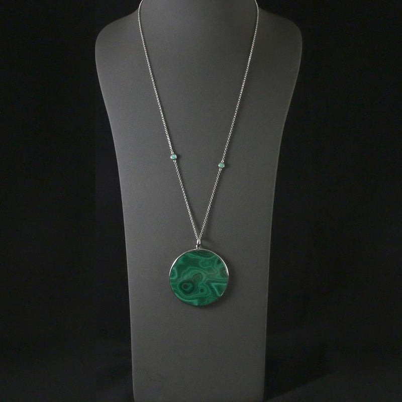 Large Tamara Malachite Pendant
