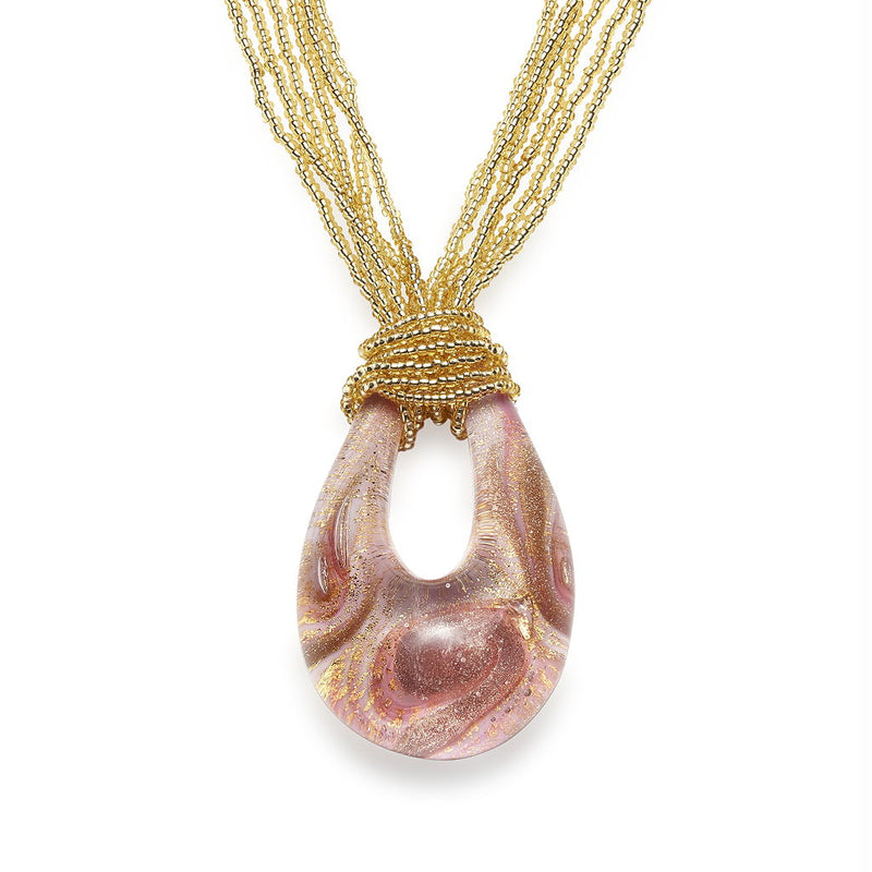 Saffrose Murano Glass Necklace