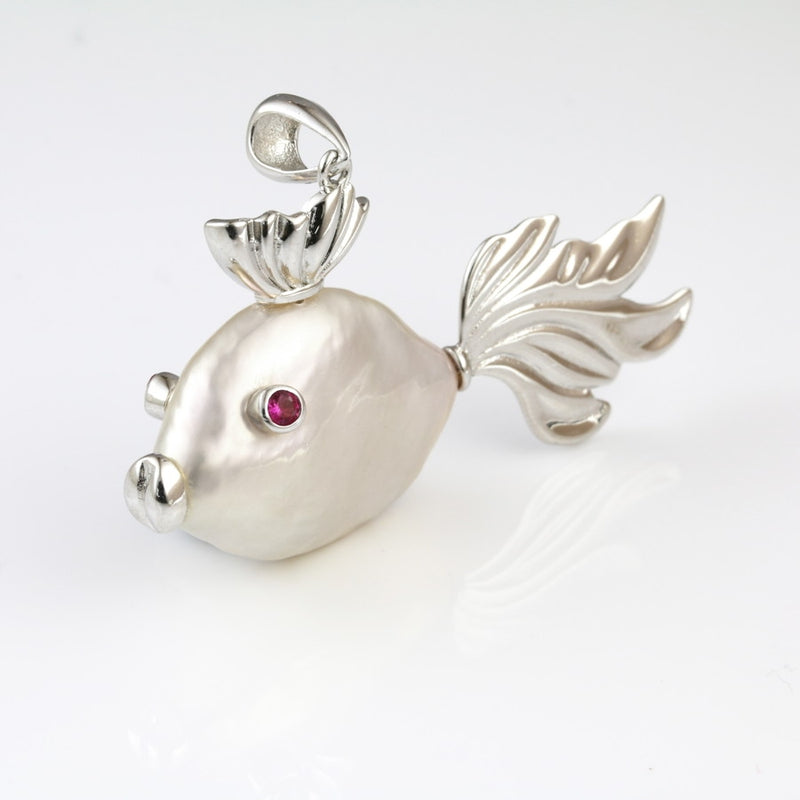 Finlay Baroque Pearl Fish Pendant