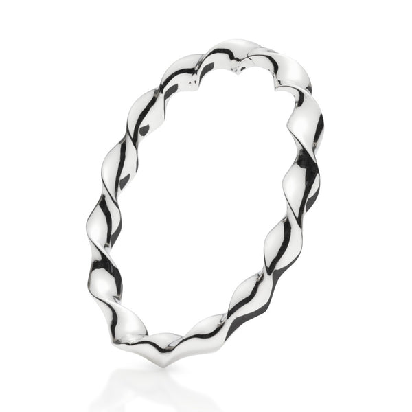 Milos Sterling Silver Hinged Bangle