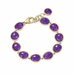 Pasha Amethyst & Gilded Silver Bracelet