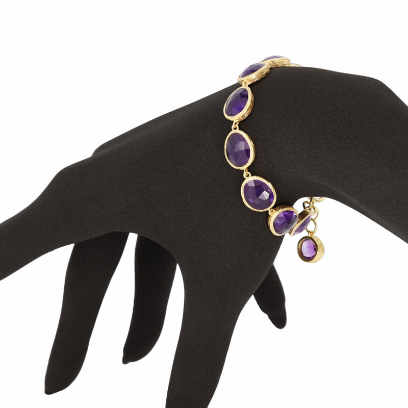 Pasha Amethyst & Gilded Silver Bracelet