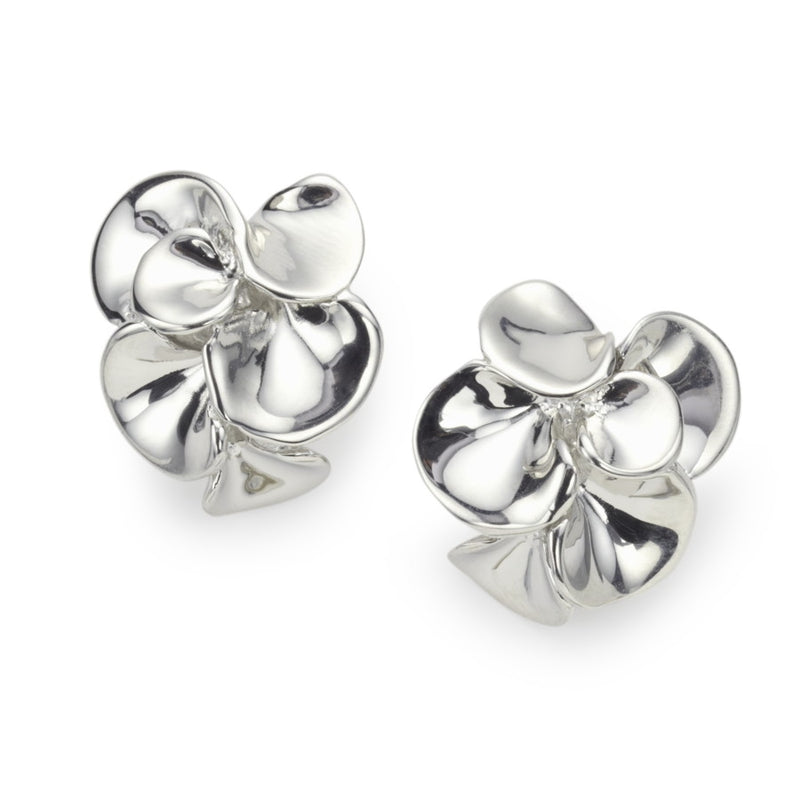 Gardenia Sterling Silver Earrings