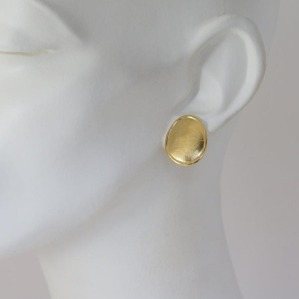 Roma Gilded Silver Clip & Post Earrings CLEARANCE SAVE £25