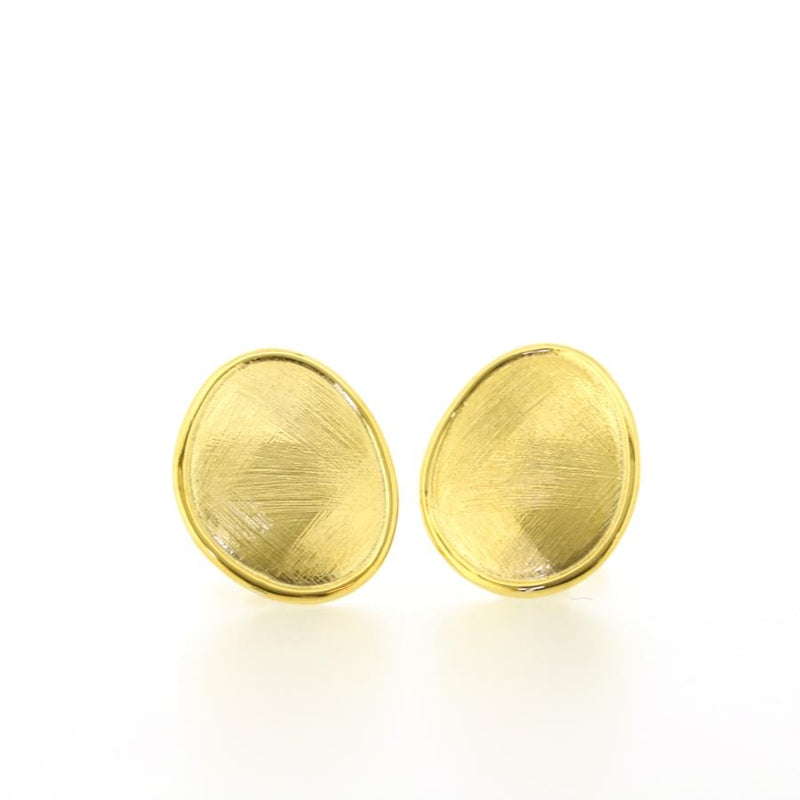Roma Gilded Silver Clip & Post Earrings CLEARANCE SAVE £25
