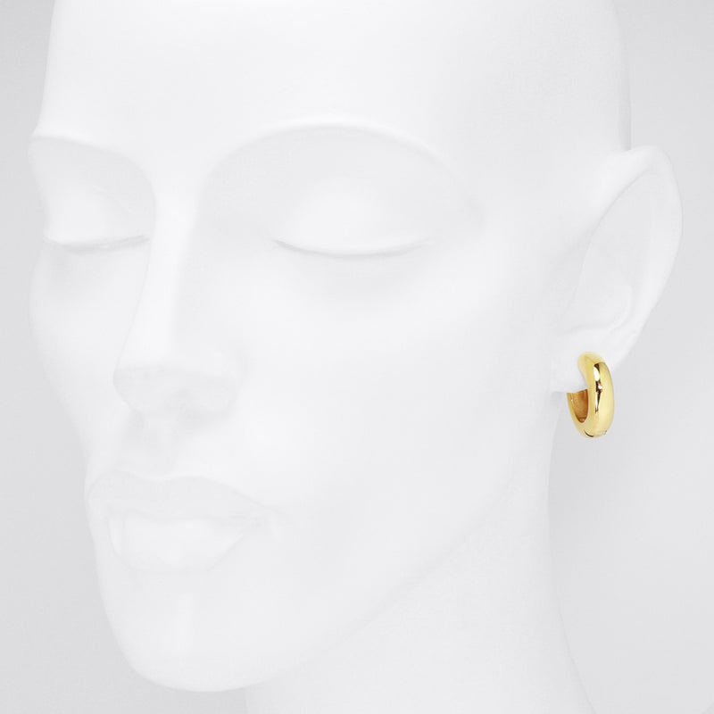 Gilded Silver Orinoco Hinged Hoop Earrings