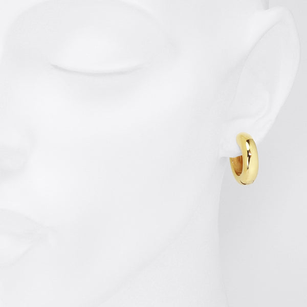 Gilded Silver Orinoco Hinged Hoop Earrings