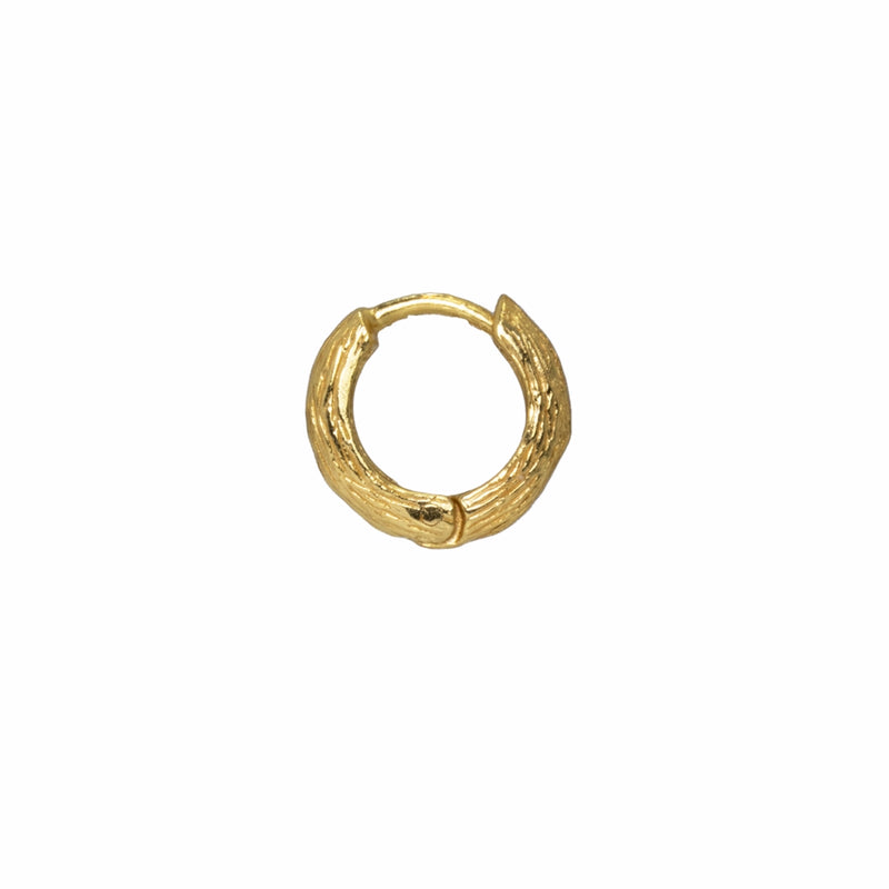 Pasha Labradorite Gilded Silver Hoop Earrings