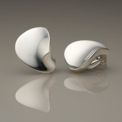 Petal Silver Sterling Silver Clip on Earrings – Braybrook & Britten