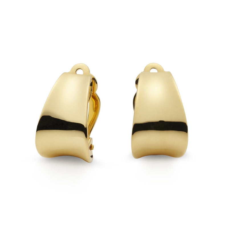 Corvette Gilded Silver Clip On Earrings