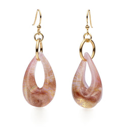 Saffrose Murano Glass Earrings